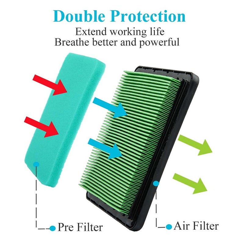 HOODELL GCV160 Air Filter Tune Up Kit for Honda GCV190 GC190 GC160 GX100 Engine HRC216 HRR216 HRR2169VKA HRX217 Lawn Mower, Replace GCV160 Spark Plug 17211-ZL8-023 Air Cleaner - Image 4